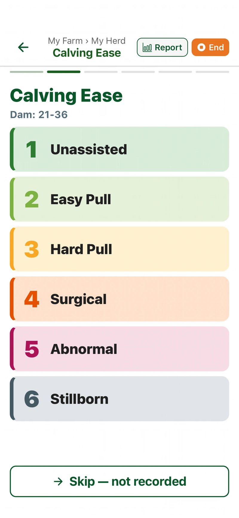 Calving Ease — Arvo app screenshot